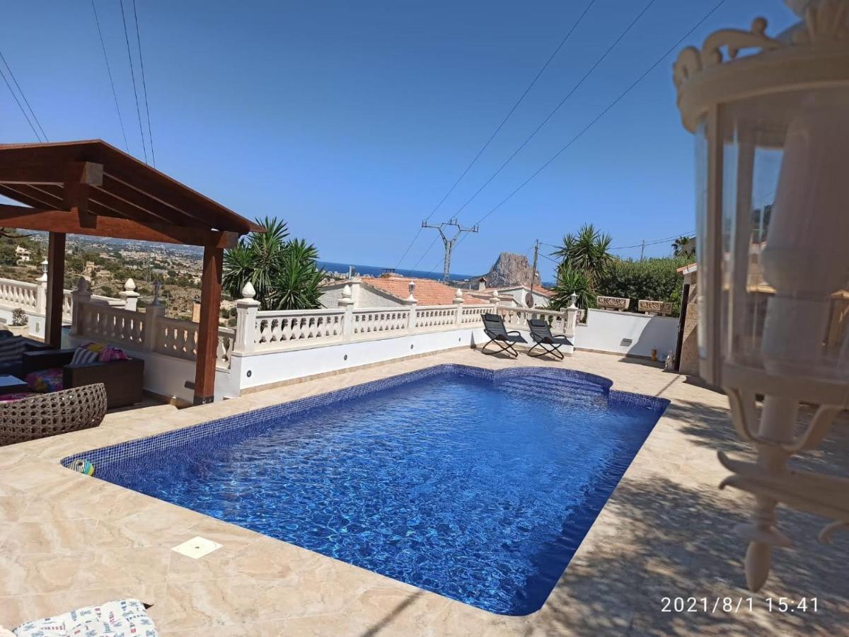 Villa Med Panoramautsikt Med Privat Pool I Calpe, Costa Blanca, Spanien Екстериор снимка